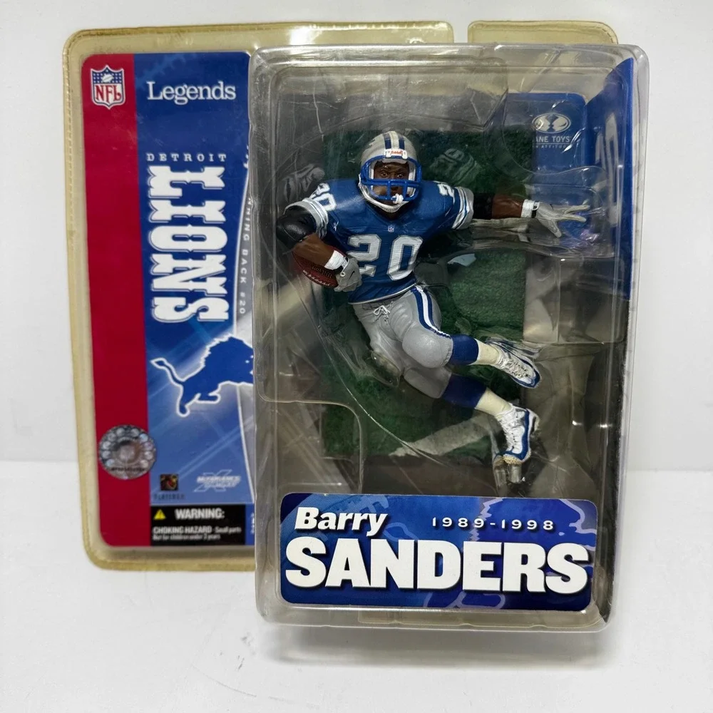 McFarlane  NFL Legends Series 1 Barry Sanders Detroit Lions Action Figure 2005